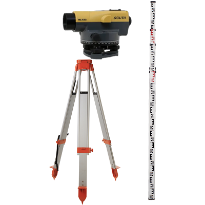 South AutoLevel NLC32(32x Machine) Set with Tripod and Staff
